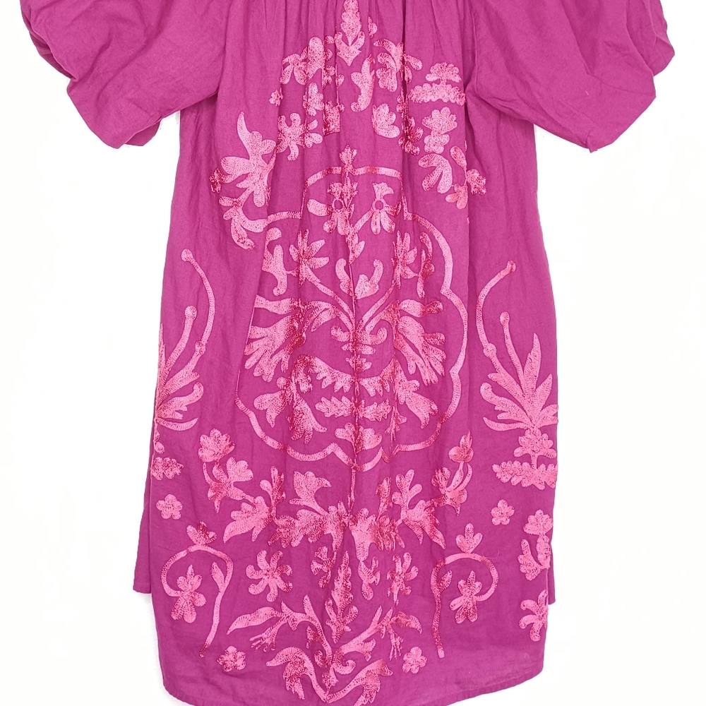 NWT Free People Fiona Embroidered Mini Dress - Picture 5 of 15